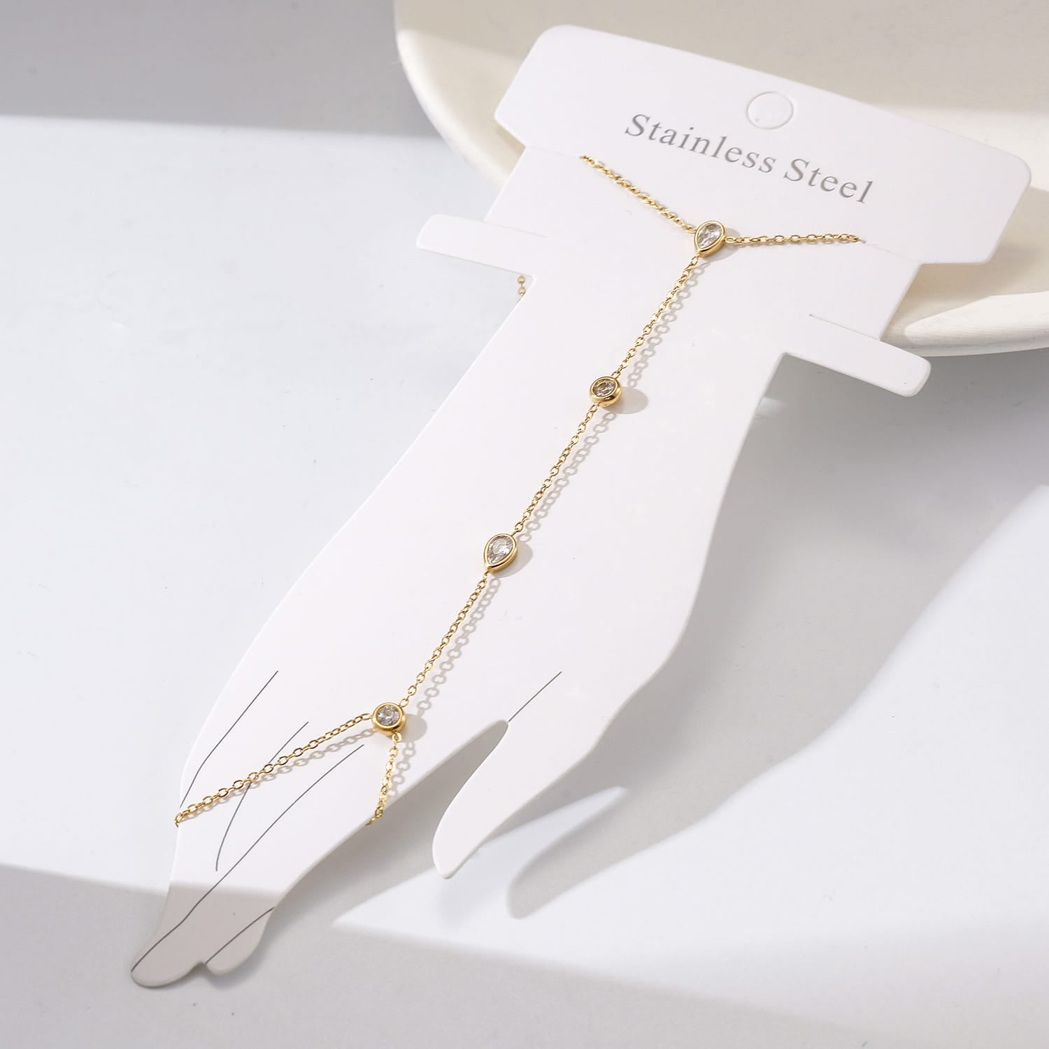Crystal Cascade Hand Chain