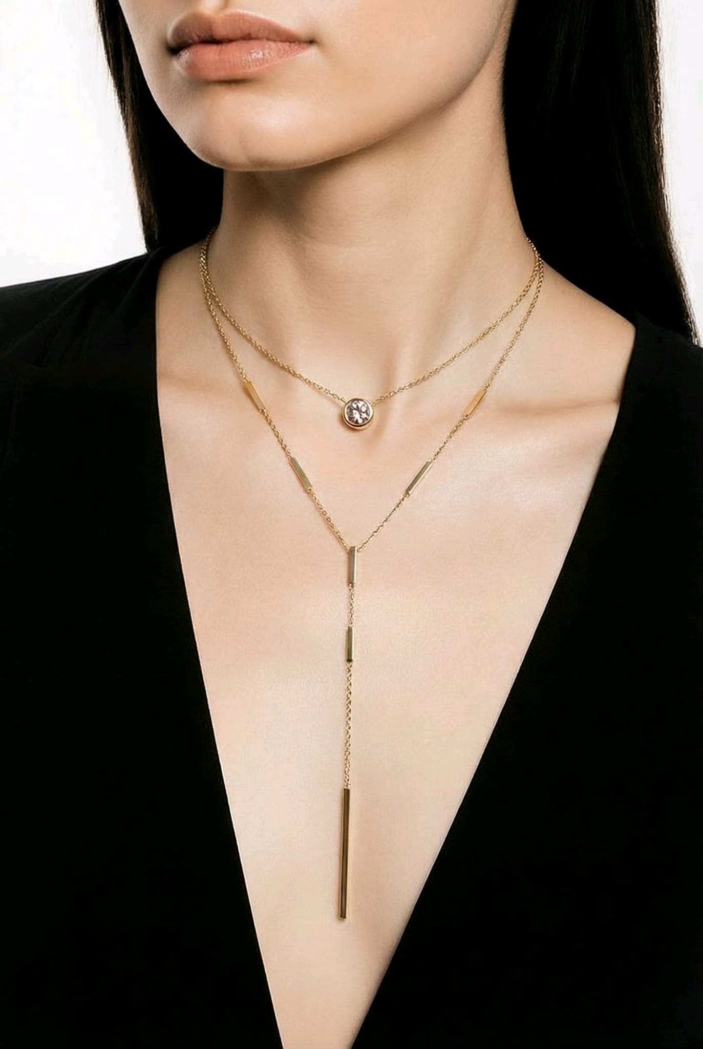 Golden Grace & Golden Harmony Necklace Set