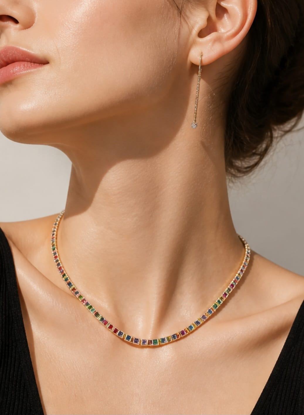 Prism Luxe Tennis Necklace