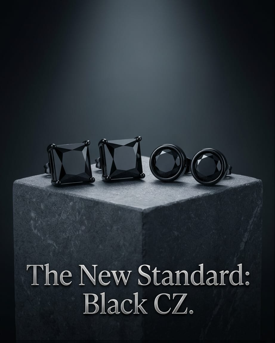 Midnight Onyx Stud Earrings