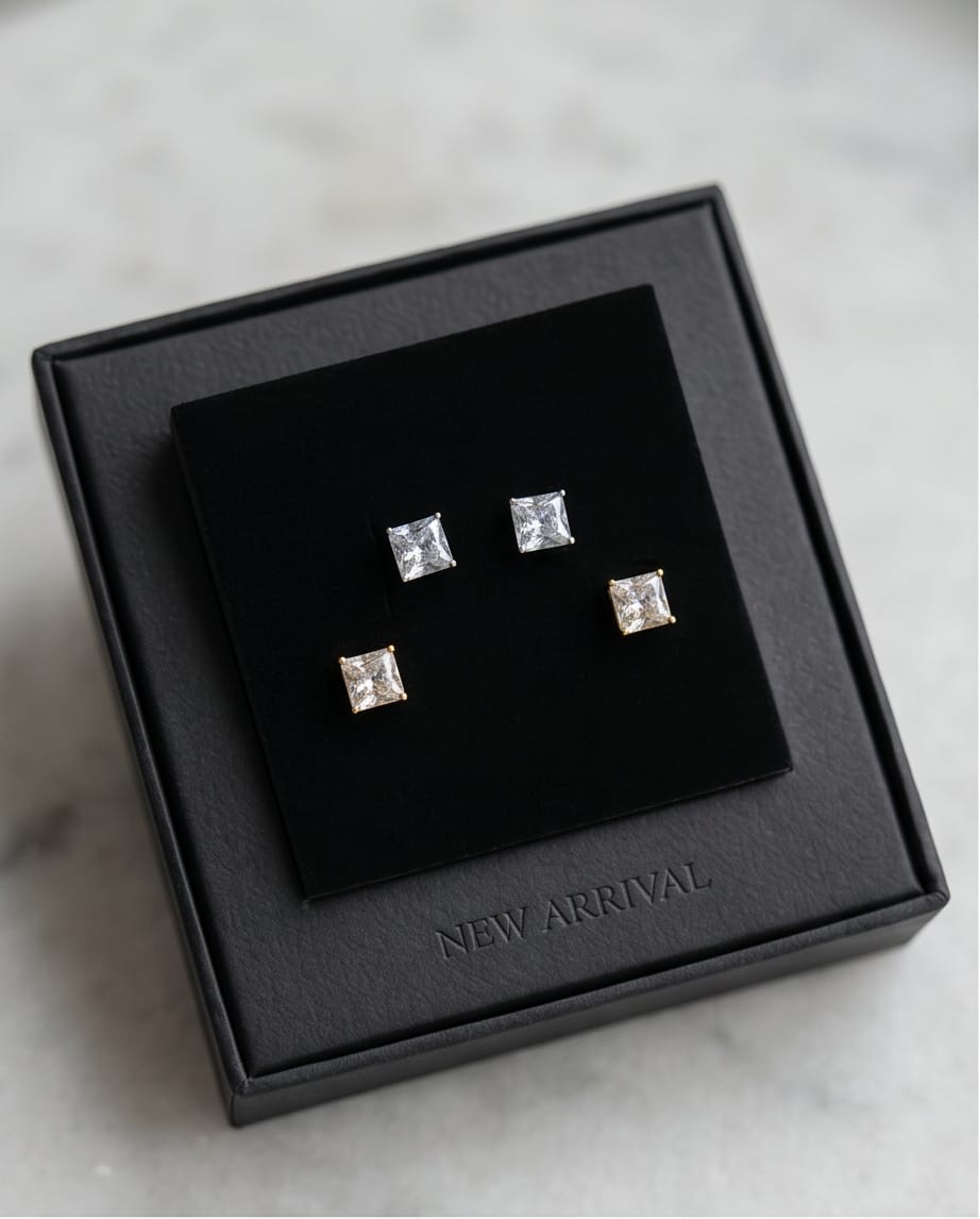 💎 Royal Ice Stud Earrings 👑