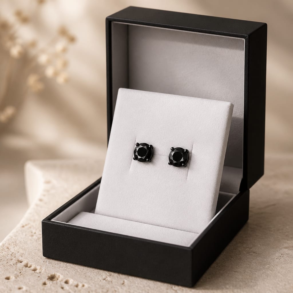 🖤 Midnight Royale Stud Earrings 👑
