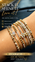 Gold Glam Bracelet Stack – Set of 3